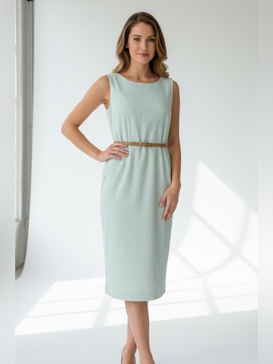 Preston & York Dresses & Skirts - Preston & York Mint Green Sleeveless Sheath Dress with Belt